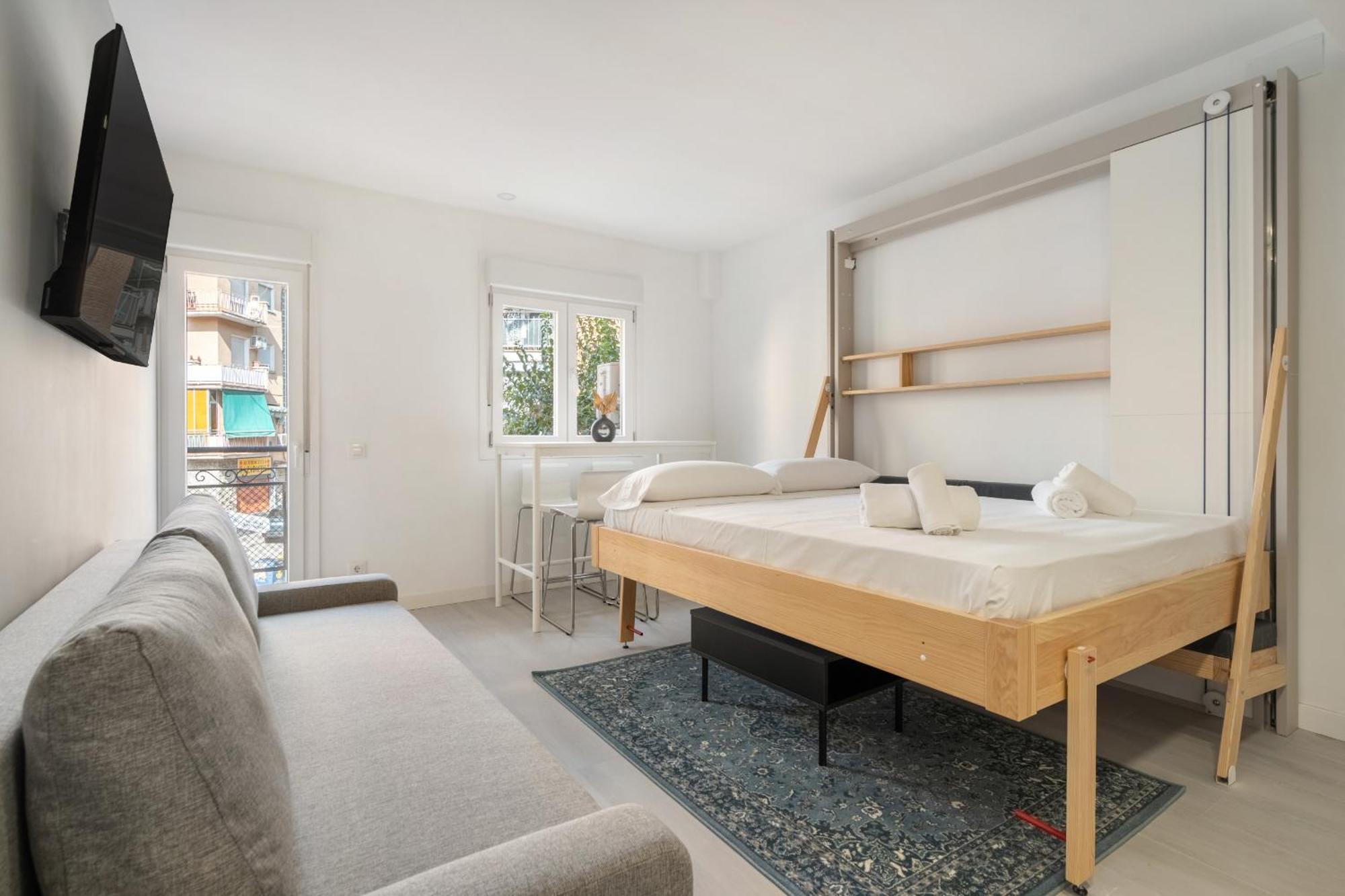 Madrid Riverside Studios Con Parking Incluido Alquiler Temporal ภายนอก รูปภาพ